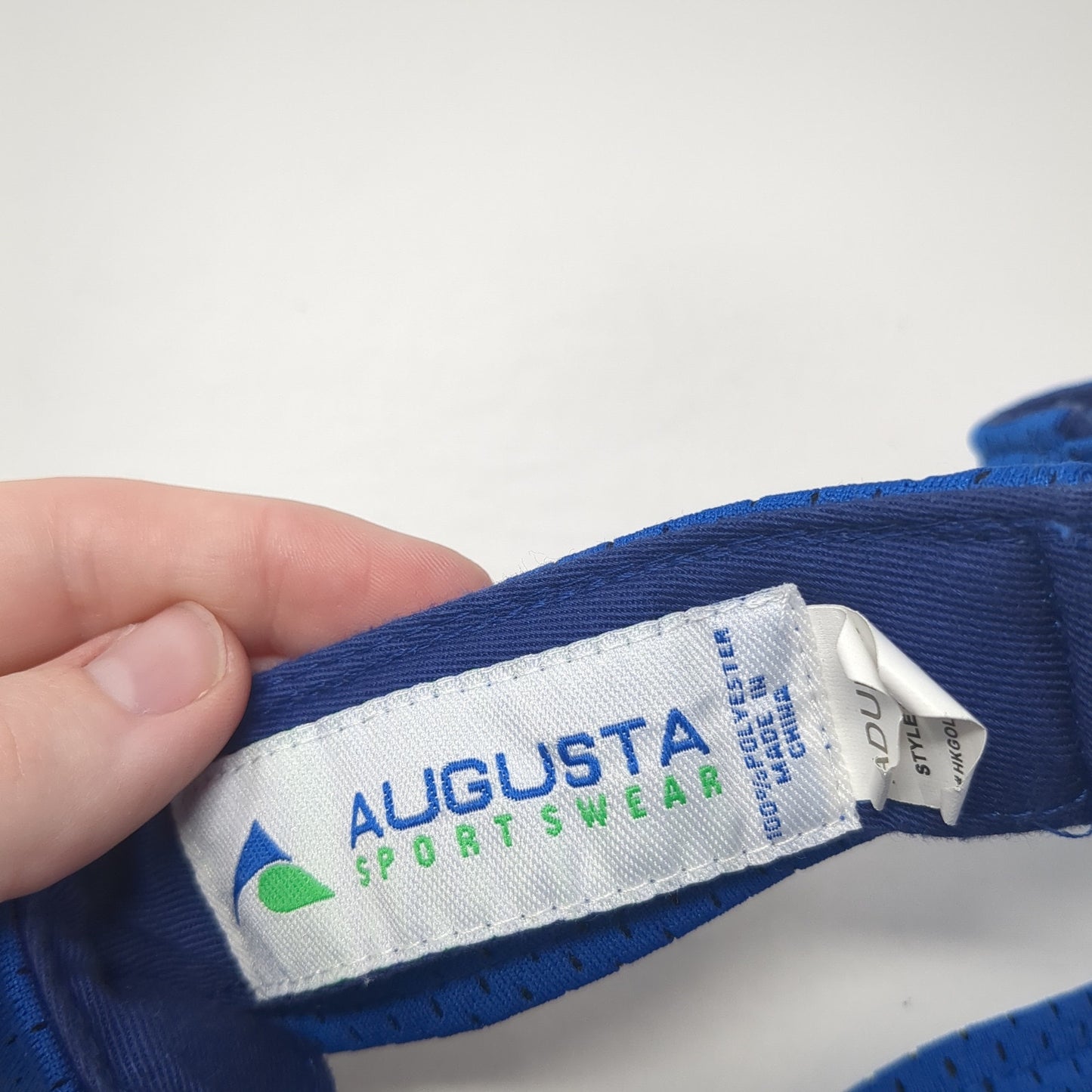 Augusta Sportswear Sun Visor Hat Blue OS Adjustable Strap Lightweight Blank