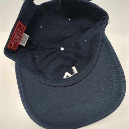 LA Slideback Hat Blue One Size Adjustable Embroidered American Needle