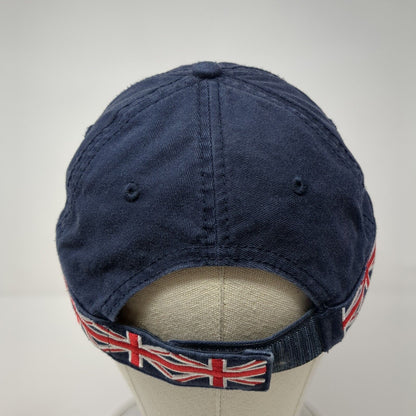 Elton John Strapback Hat Blue OSFA Union Jack British Flag Spell Out Cotton