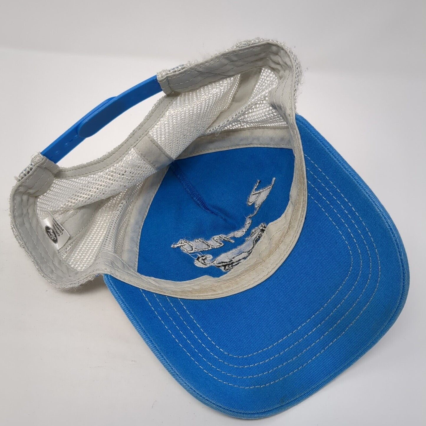 Ford Bronco Snapback Trucker Hat Blue One Size Adjustable Embroidered Mesh Back