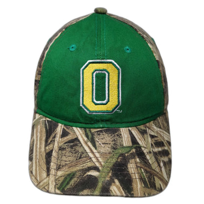 Oregon Ducks NCAA Signatures Cap Green Brown Camo One Size Slideback Logo Hat