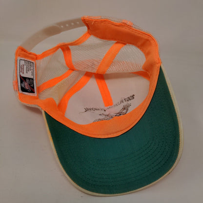 2007 Florida Regional NSTRA Snapback Trucker Hat Orange OSFM Mesh Back Otto