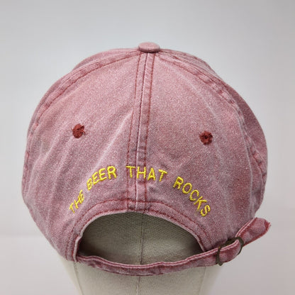 WD Brewery The Beer That Rocks Slideback Hat Red One Size Adjustable Embroidered