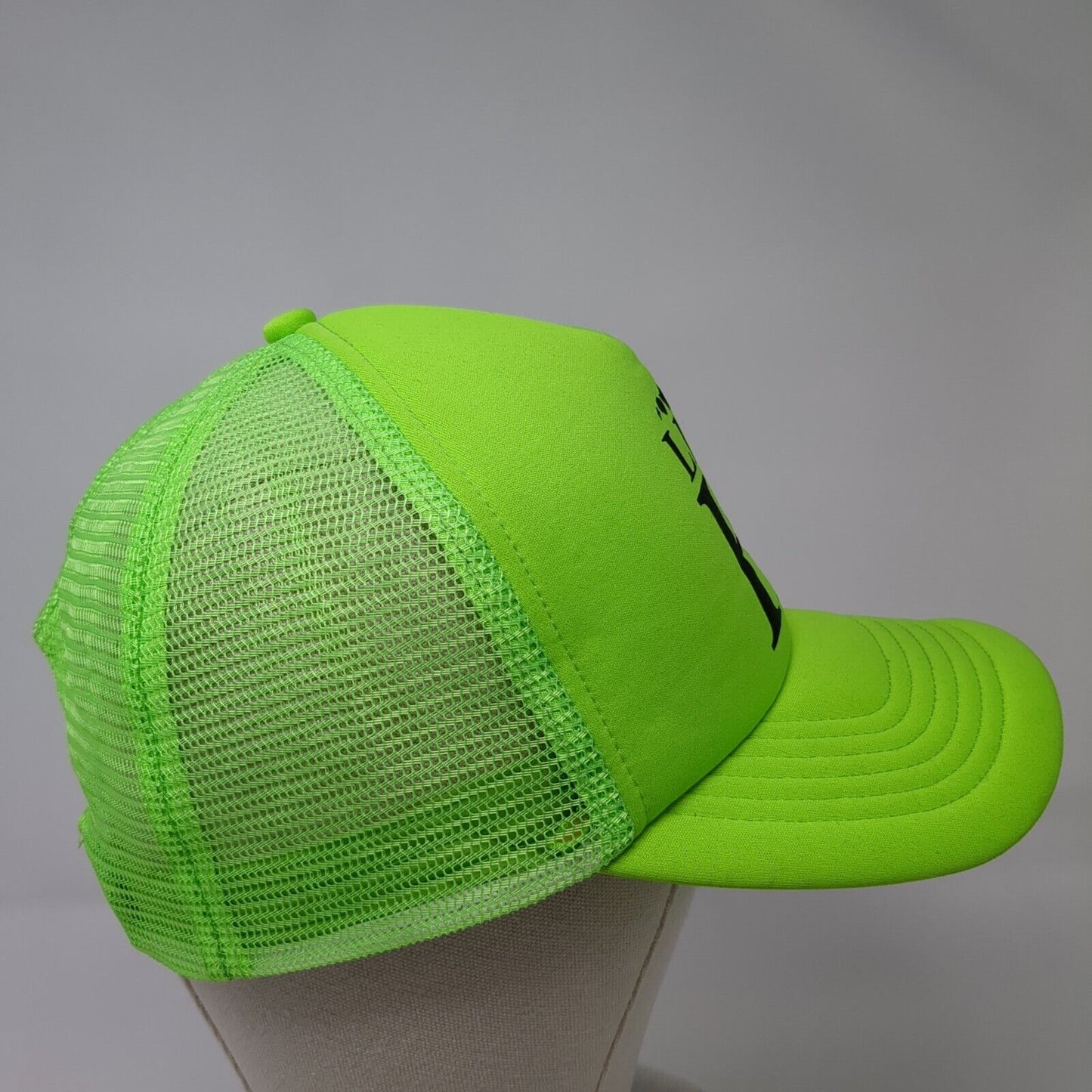Live Hi Snapback Trucker Hat Green OSFA Adjustable Mesh Back 6 Panel Polyester