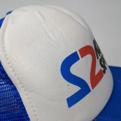 S2 Kutv Sports Snapback Trucker Hat Blue One Size Mesh Back Adjustable