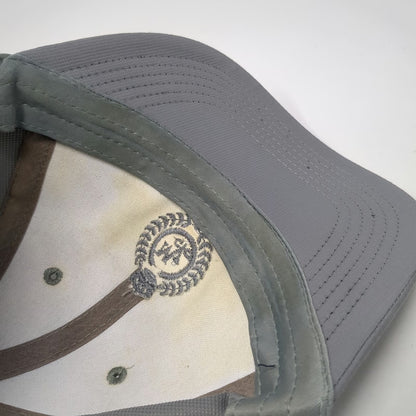 Imperial Baseball Cap Gray One Size Slideback Polyester MZ Monogram Crown Hat