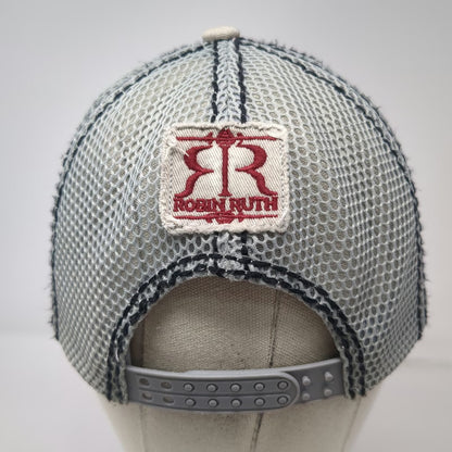 Robin Ruth Texas Baseball Cap Red One Size Distressed Snapback Mesh Souvenir Hat