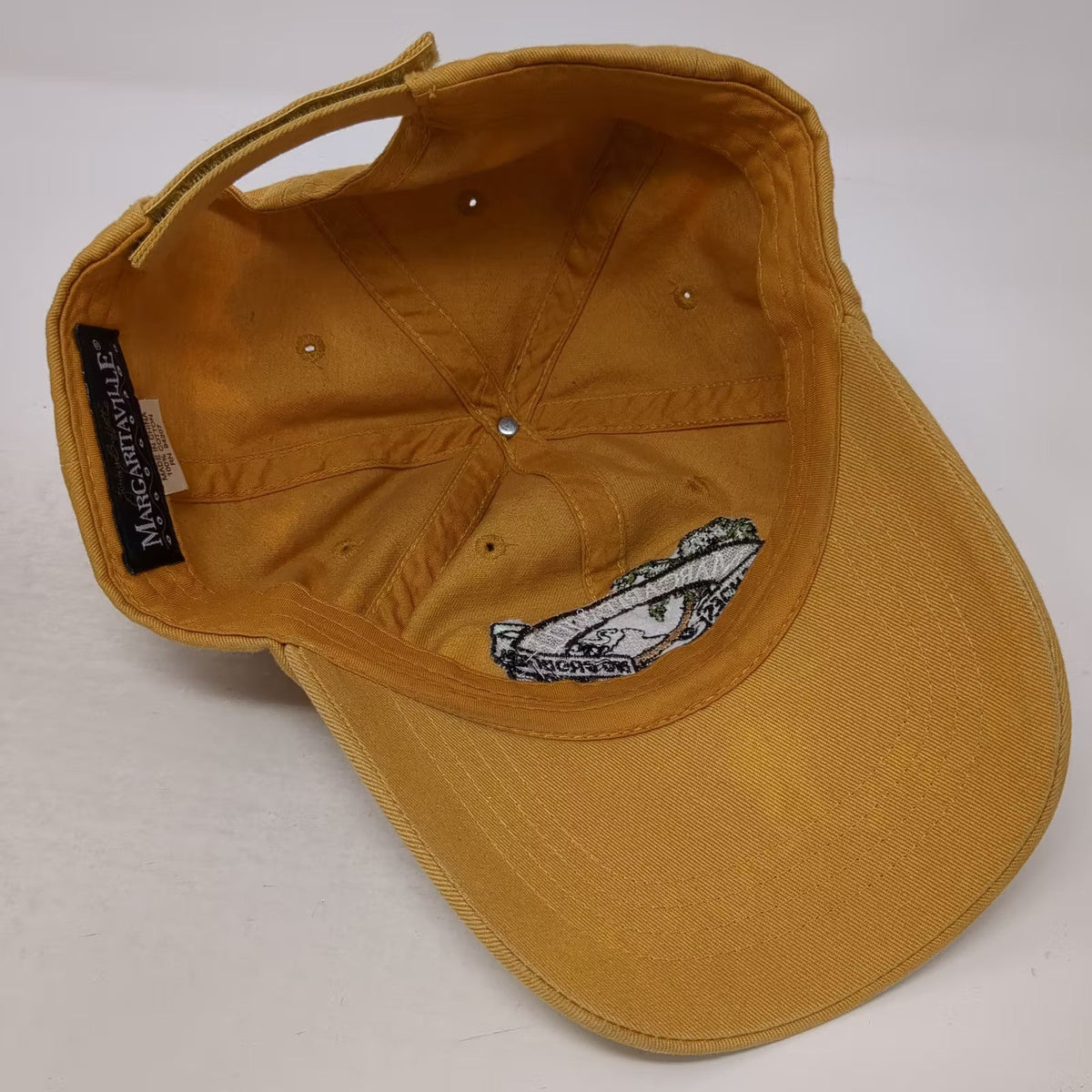 Margaritaville Yellow Baseball Cap One Size Jamaica Embroidered Adjustable Hat