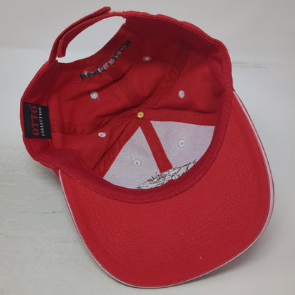 Otto Baseball Cap Red OSFM Dr. JimZ Secret Formula Ladybug Logo Strapback Hat