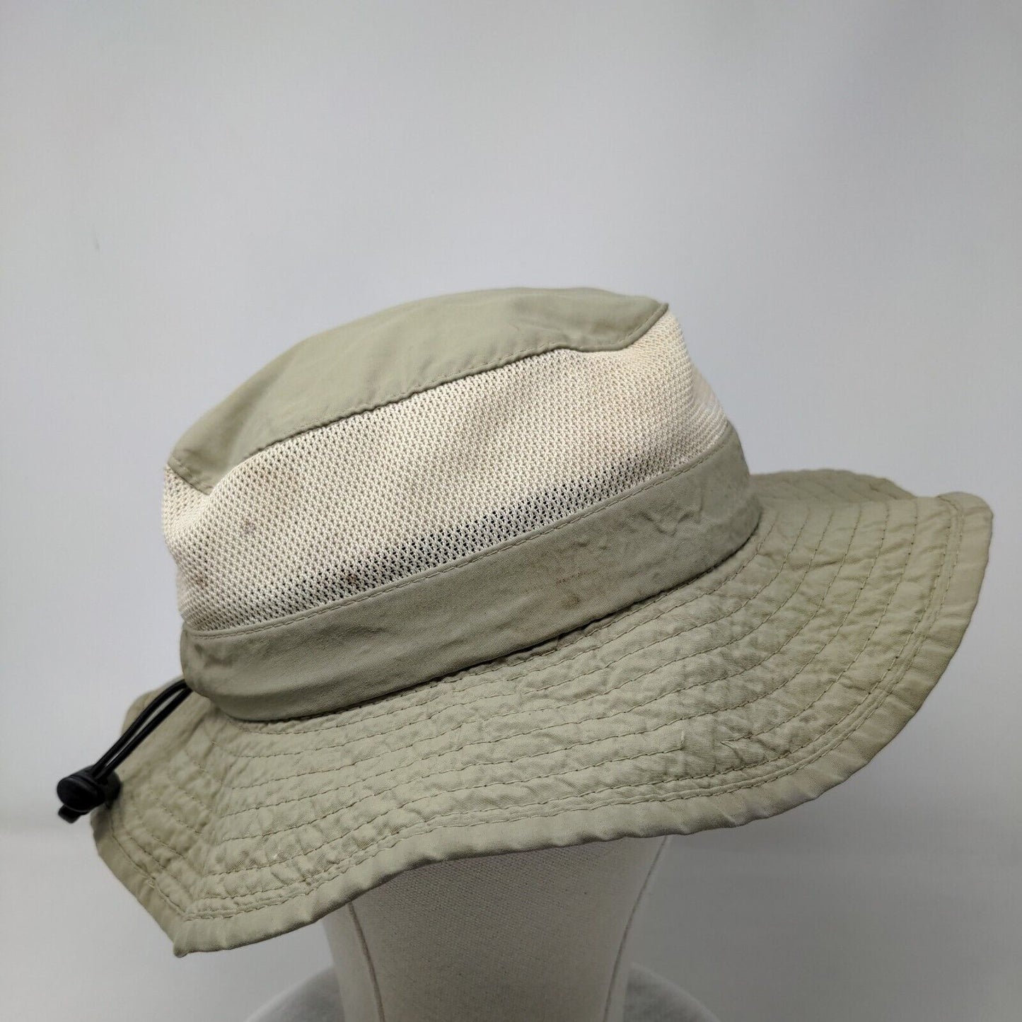 Outdoor Design Fisherman Bucket Hat Tan Medium Adjustable Drawstring Mesh DPC