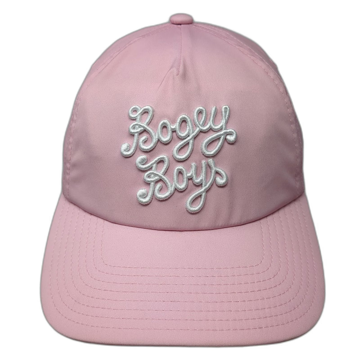 Bogey Boys 5 Panel Purple One Size Hat Script Embroidery Polyester Snapback