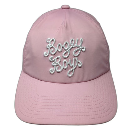 Bogey Boys 5 Panel Purple One Size Hat Script Embroidery Polyester Snapback