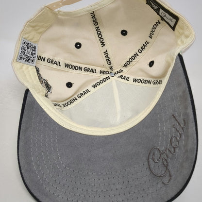 Woodn Grail 5 Panel Beige Hat One Size Snapback Utah Utes The U Embroidery