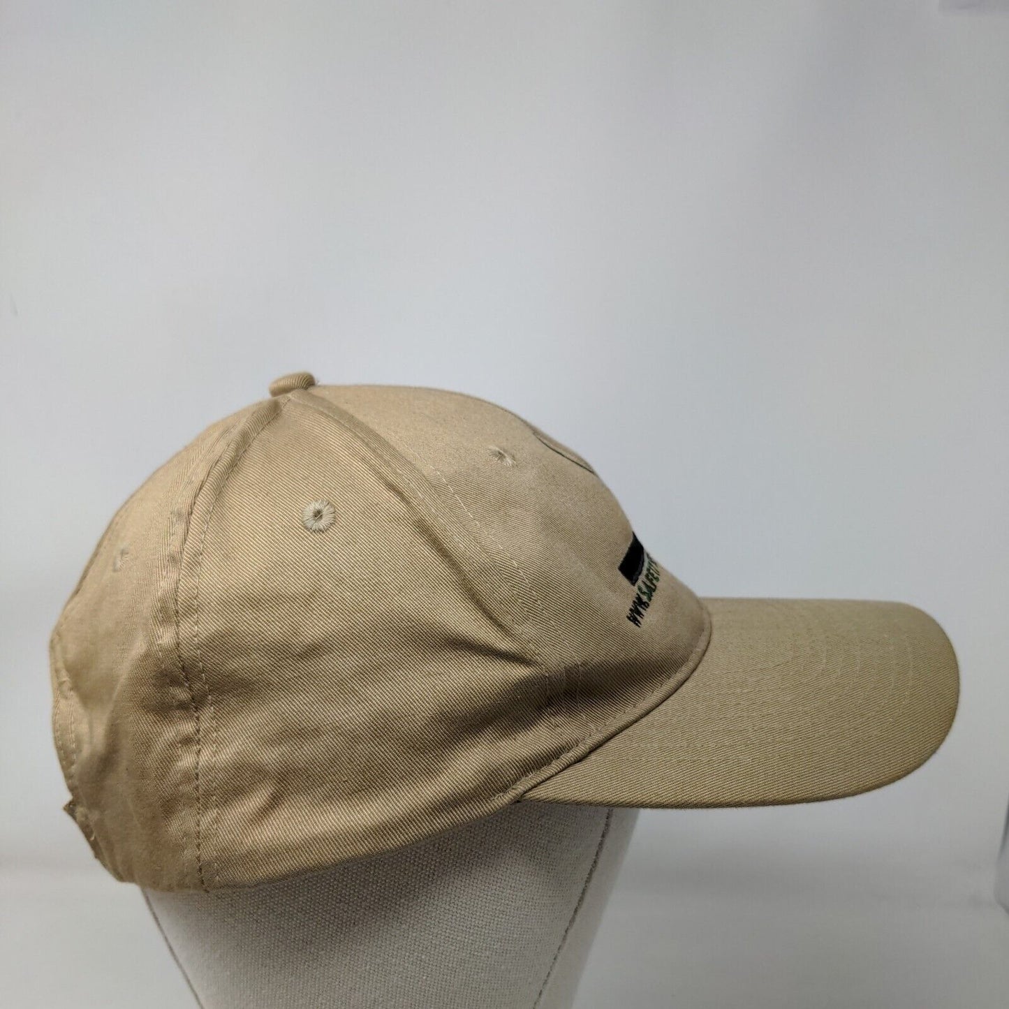 Safety Service Systems Strapback Hat Tan Adjustable Embroidered Logo 100% Cotton