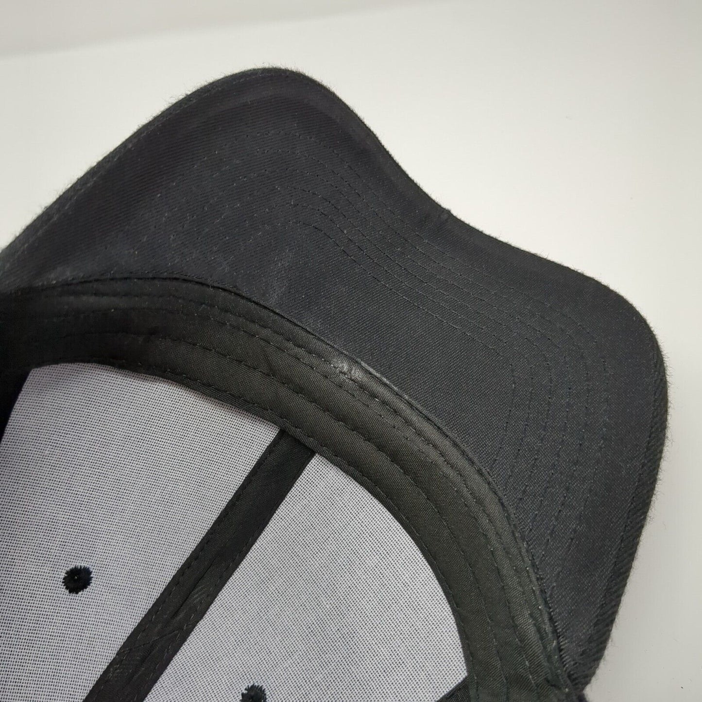 Unbranded Strapback Hat Black One Size 6 Panel Adjustable Blank Solid