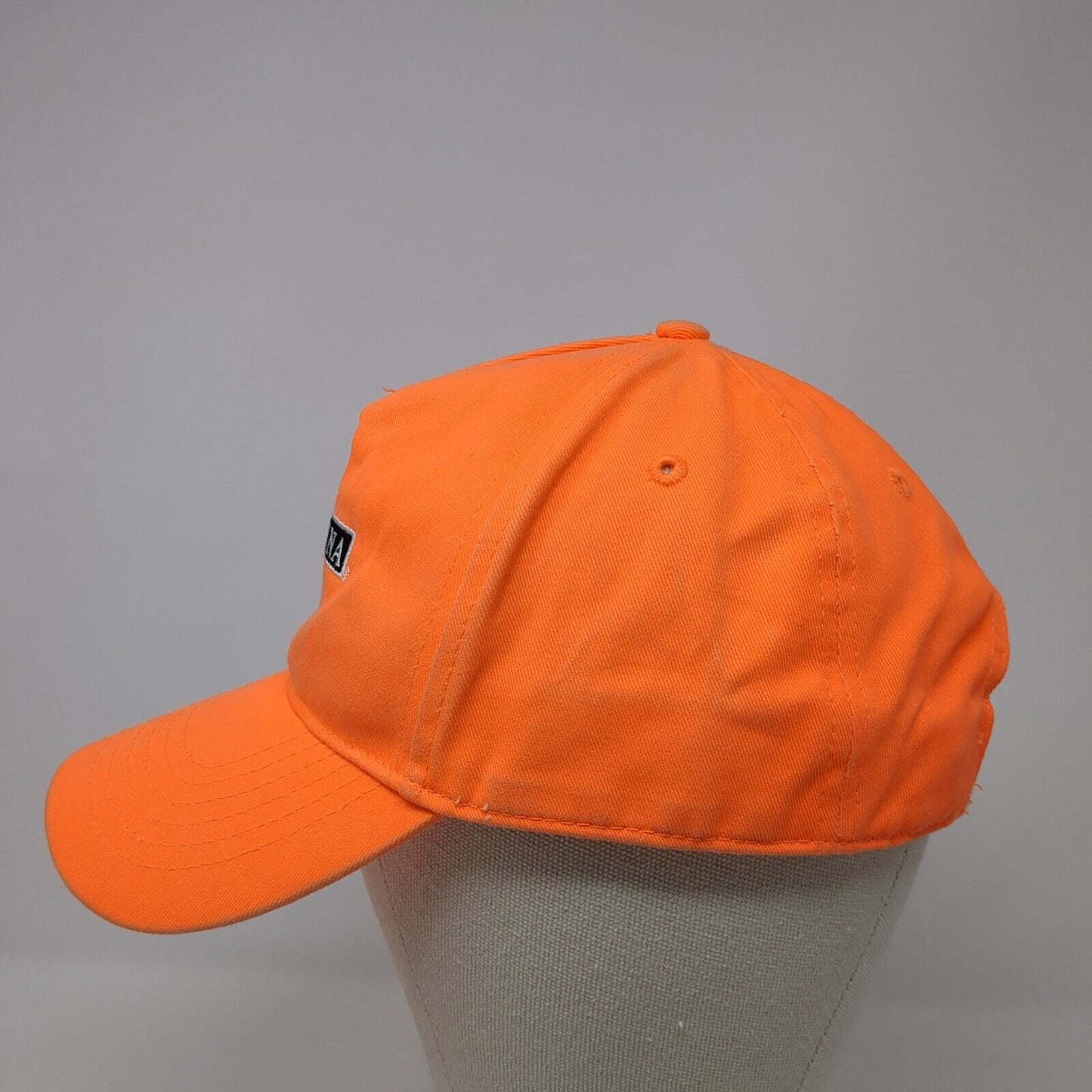 PURINA Snapback Hat Orange One Size Adjustable Embroidered 6 Panel Head Start