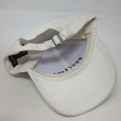 Madden Baseball Cap White One Size Fit(ish) Embroidered Slideback Hat Cotton