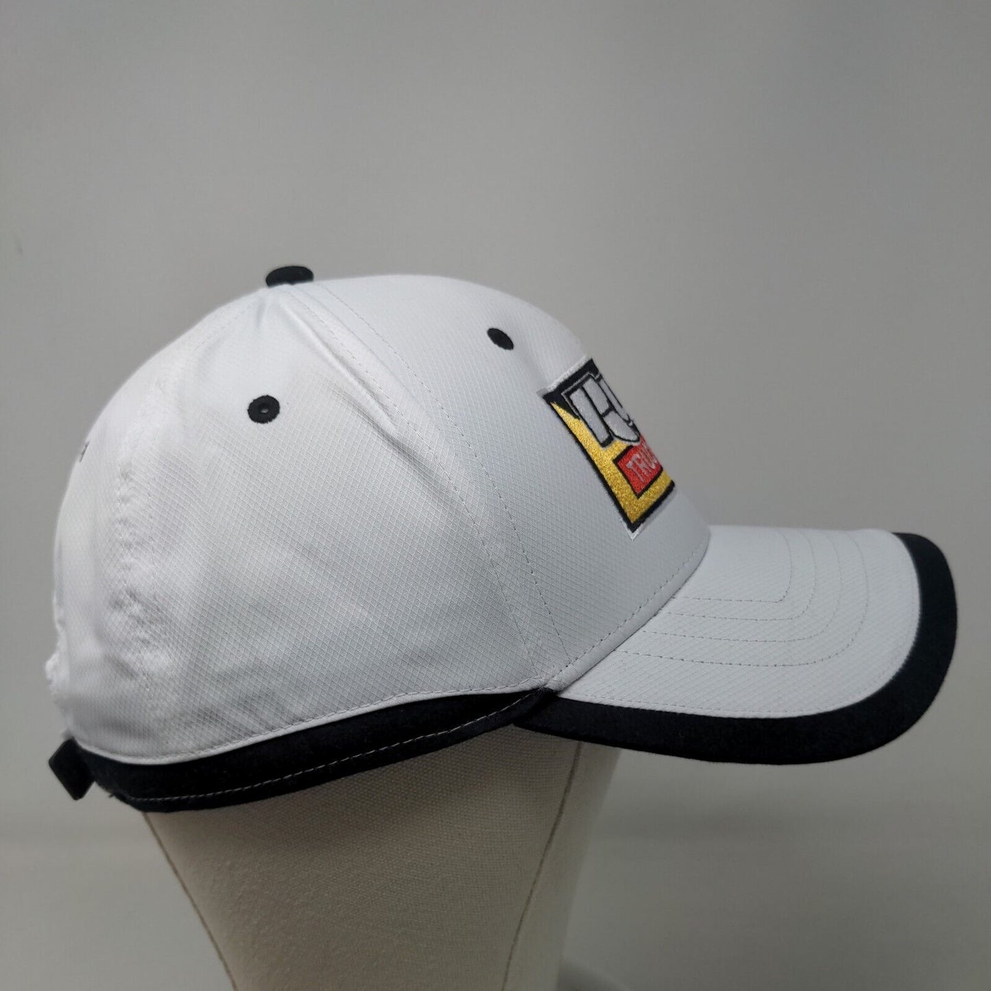 Rush Truck Centers Men's Strapback Hat White OSFA Embroidered Logo Polyester