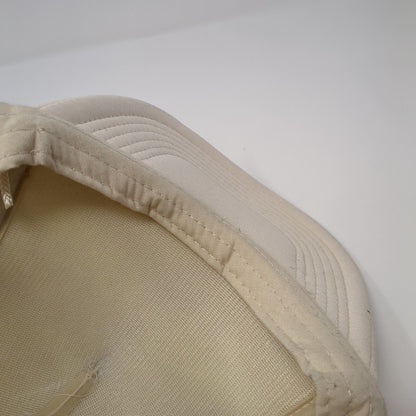 Letter T Logo Snapback Rope Trucker Hat Tan One Size Mesh Back Cameo