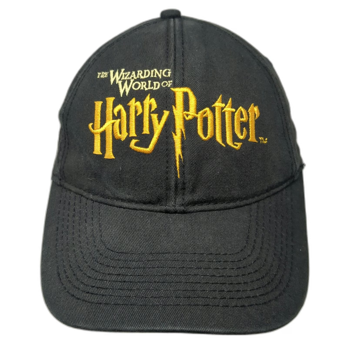 Wizarding World of Harry Potter Baseball Cap Black OSFM Slideback Hat Universal