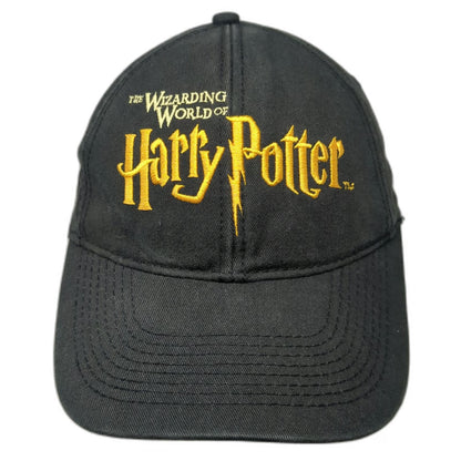 Wizarding World of Harry Potter Baseball Cap Black OSFM Slideback Hat Universal