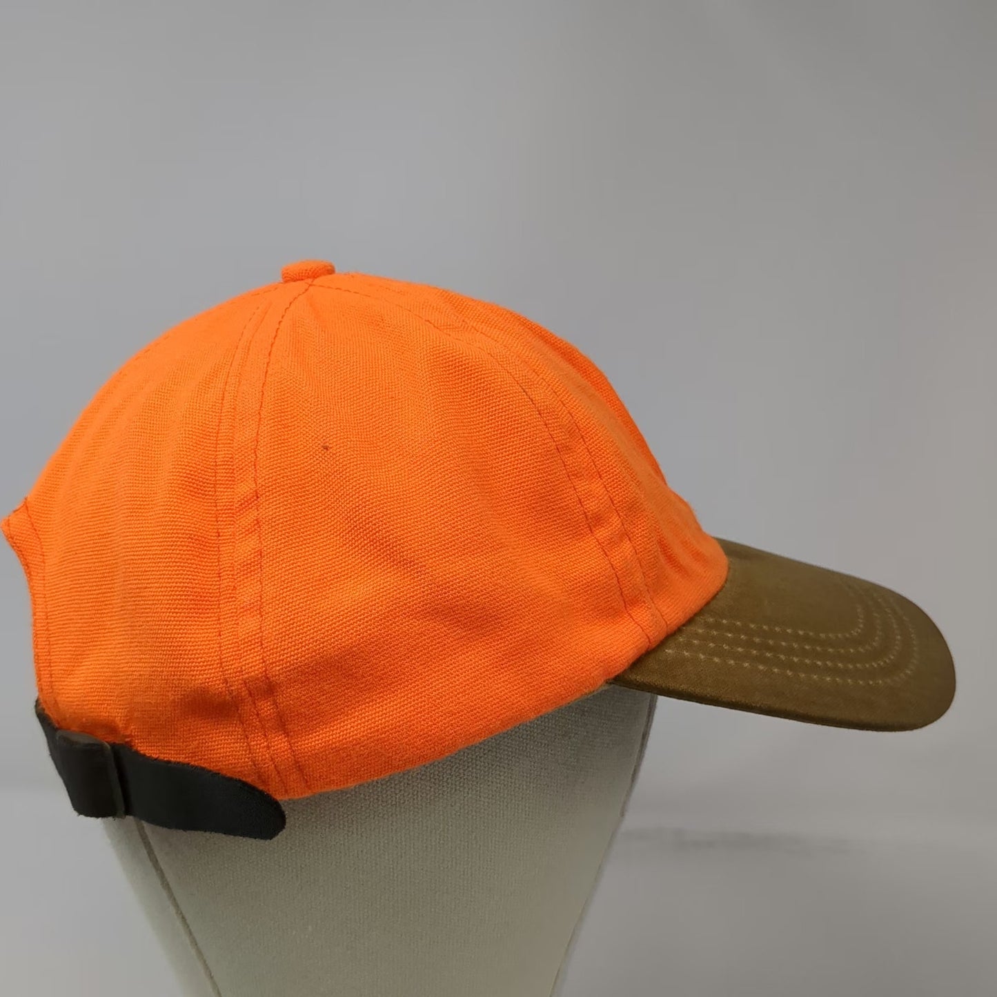 Filson Baseball Cap Orange Brown Strapback Made in USA Hat Hunting Vintage
