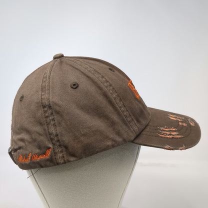 Bone Collector Baseball Cap Brown One Size Michael Waddell Antler Logo Hat