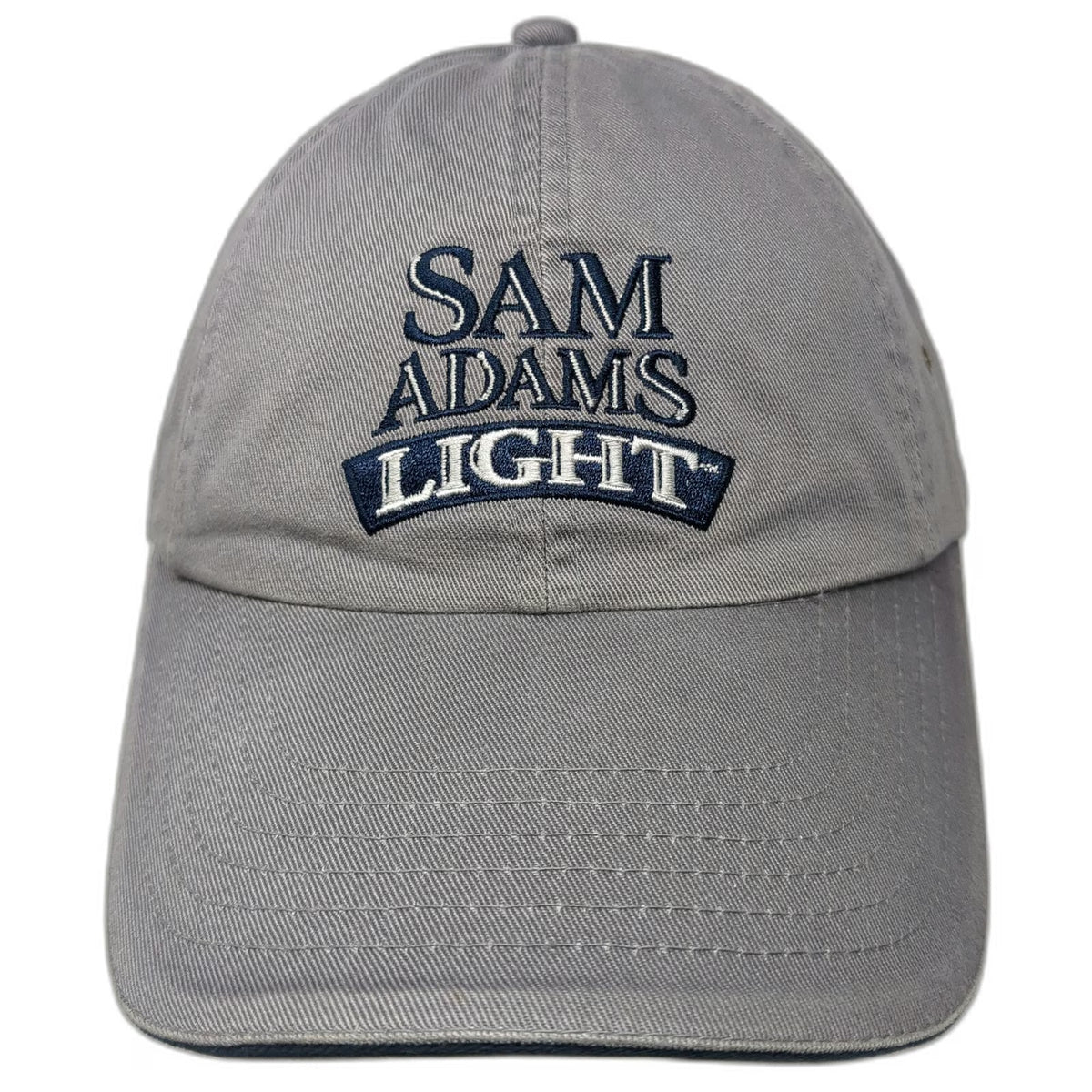 Sam Adams Light Beer Baseball Cap Gray Blue One Size Slideback Sandwich Brim Hat