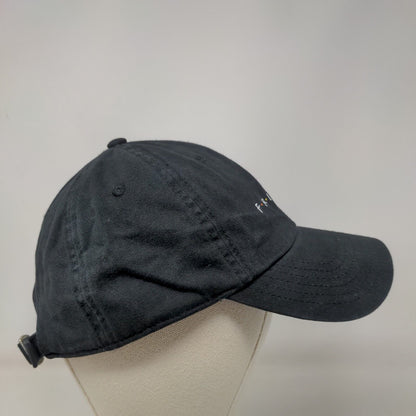 FRIENDS Slideback Trucker Hat Black OSFM Adjustable Embroidered Mesh Back