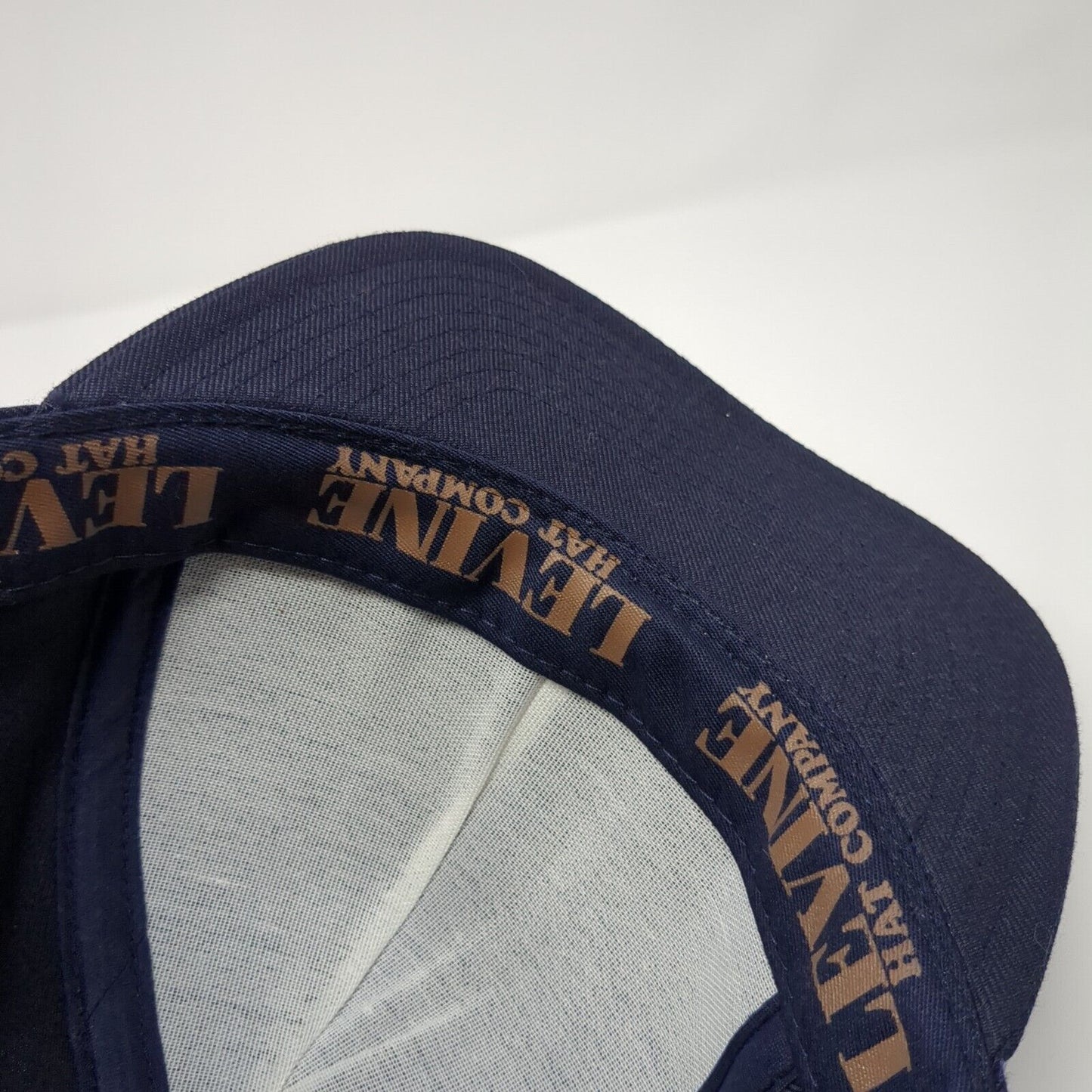 Fog Fitted Hat Blue XL Embroidered Solid 6 Panel Levine Hat Company