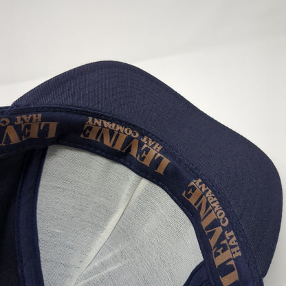 Fog Fitted Hat Blue XL Embroidered Solid 6 Panel Levine Hat Company