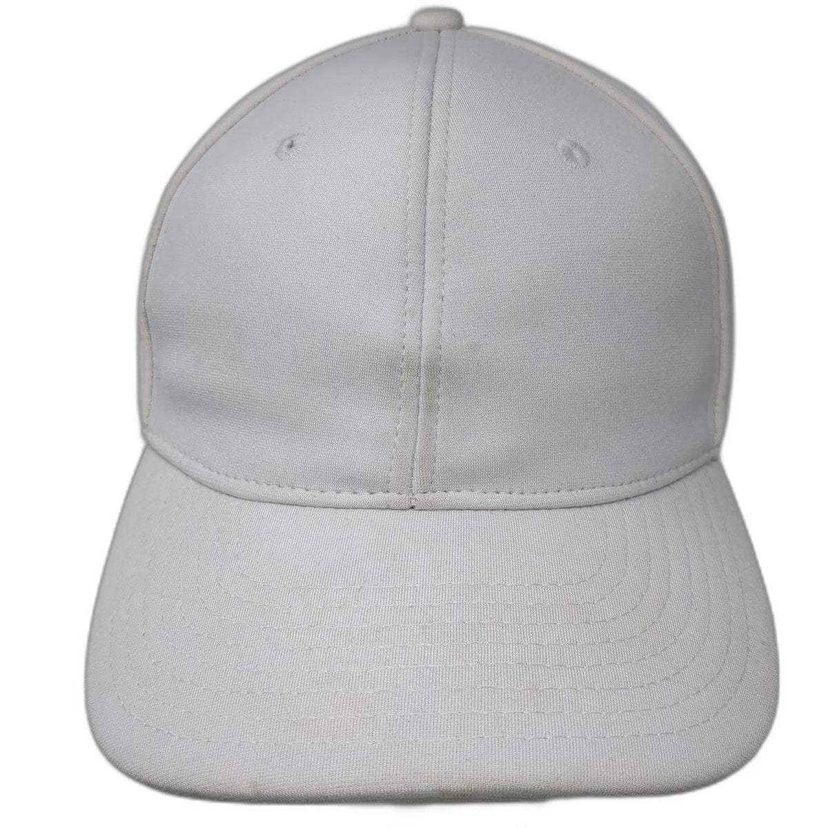 Smitty Baseball Cap White L Flexfit Tonal Logo Structured Athletic Stretch Hat
