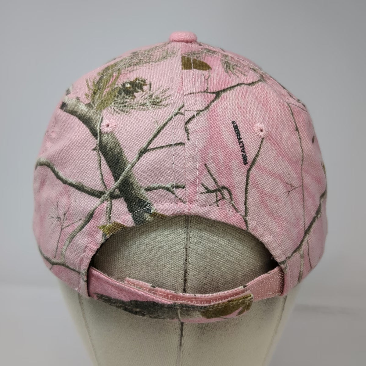 Signatures Baseball Cap Pink One Size Camo Realtree AP Strapback Hat 6 Panel