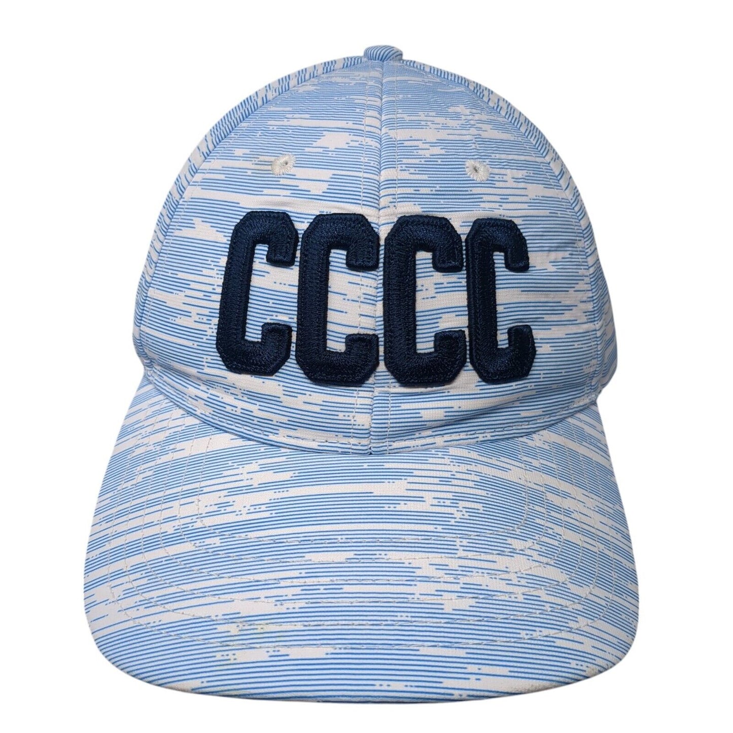CCCC Strapback Hat Blue OS Adjustable Embroidered 6 Panel Ahead Performance