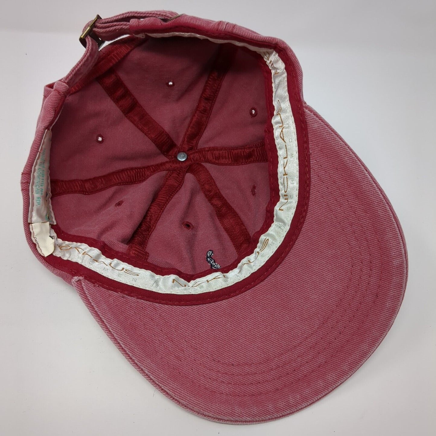 Nicklaus For Women Slideback Hat Red One Size Adjustable Embroidered 6 Panel
