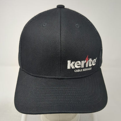 Hendrix Kerite Trucker Hat Black OSFM Mesh Snapback Embroidered Cable Services