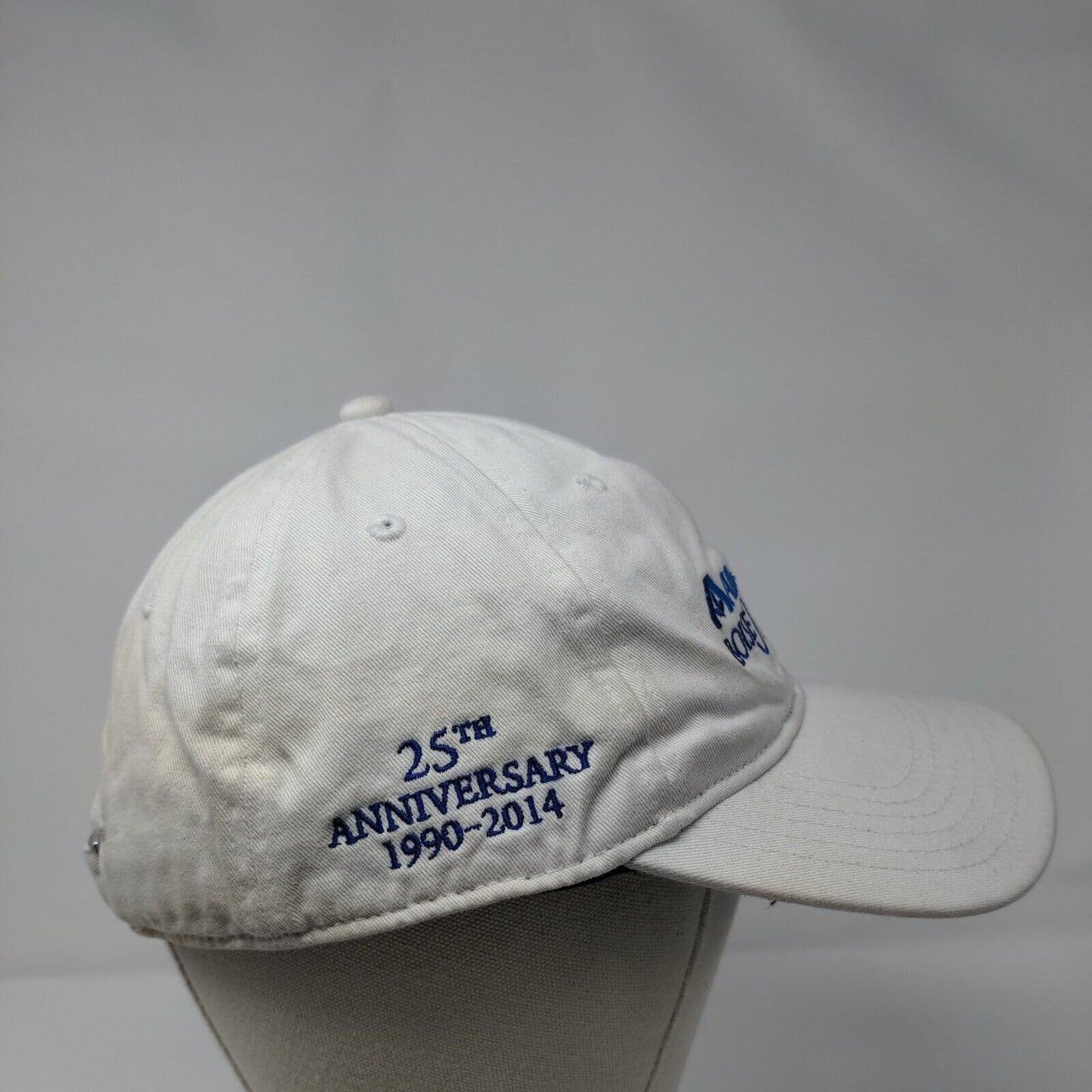 Albertsons Boise Open Slideback Hat White One Size Embroidered Ivory