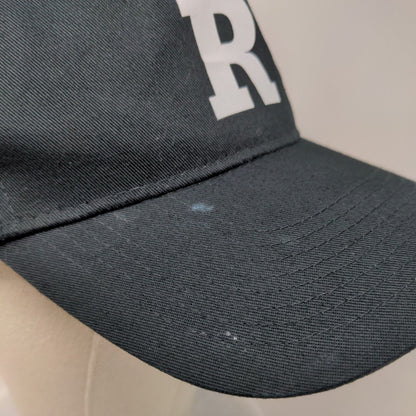R Initial Youth Snapback Hat Black One Size Adjustable Vented Holes 6 Panel