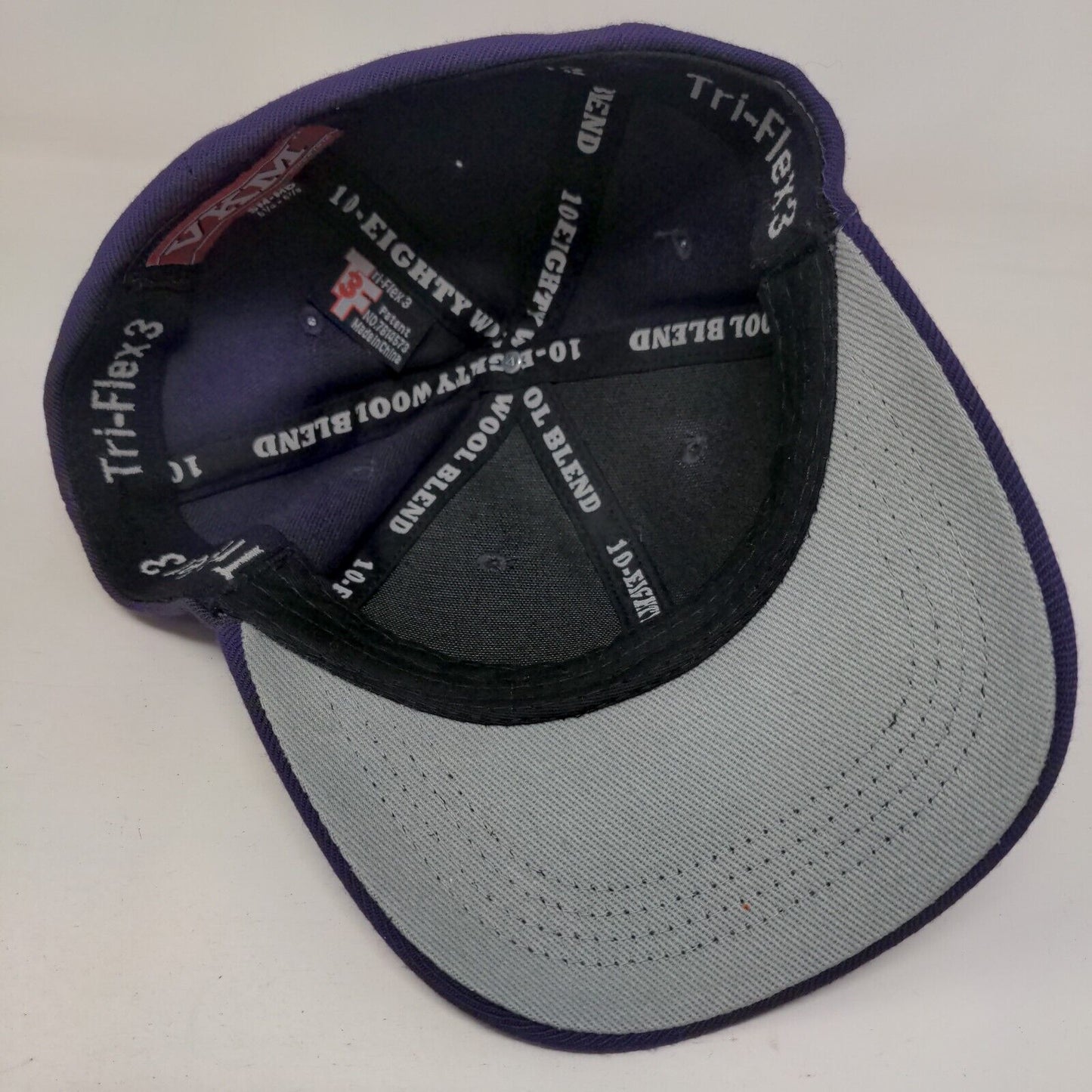 VKM Since 1916 Fitted Hat Purple S/M 10-Eighty Vented Holes 6 Panel Blank