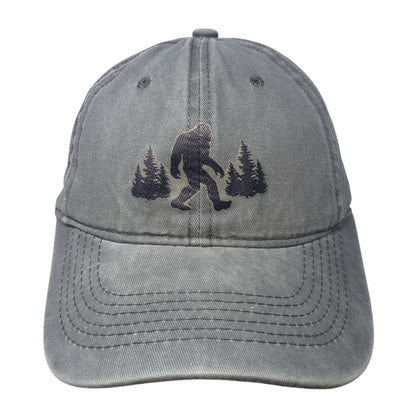 Bigfoot Slideback Hat Gray One Size Adjustable 6 Panel Vent Holes