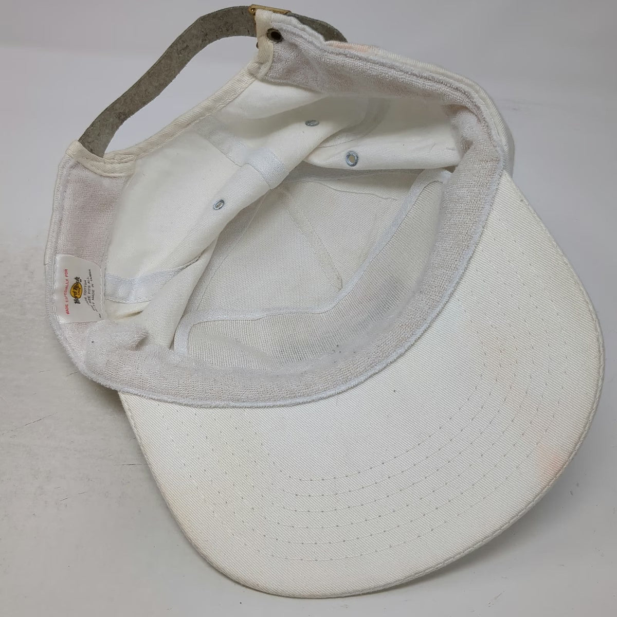 Hard Rock Cafe 5 Panel White OSFM Hat Boston Save the Planet Slideback Cotton