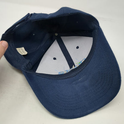 dnata Baseball Cap Blue One Size Strapback 6 Panel Acrylic Logo Aviation hat
