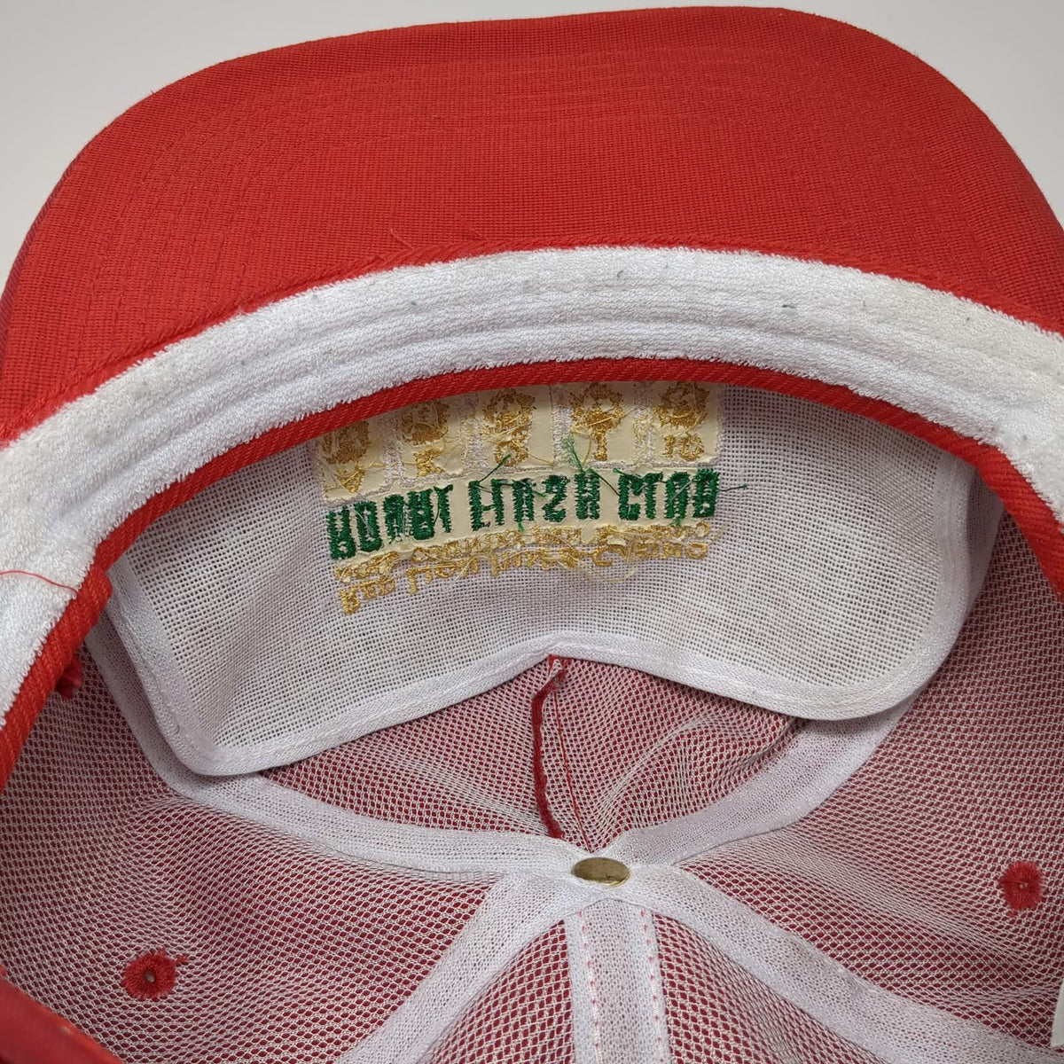 San Sun 5 Panel Red Hat One Size Rope Casino Royal Flush Club Elko Nevada Cards