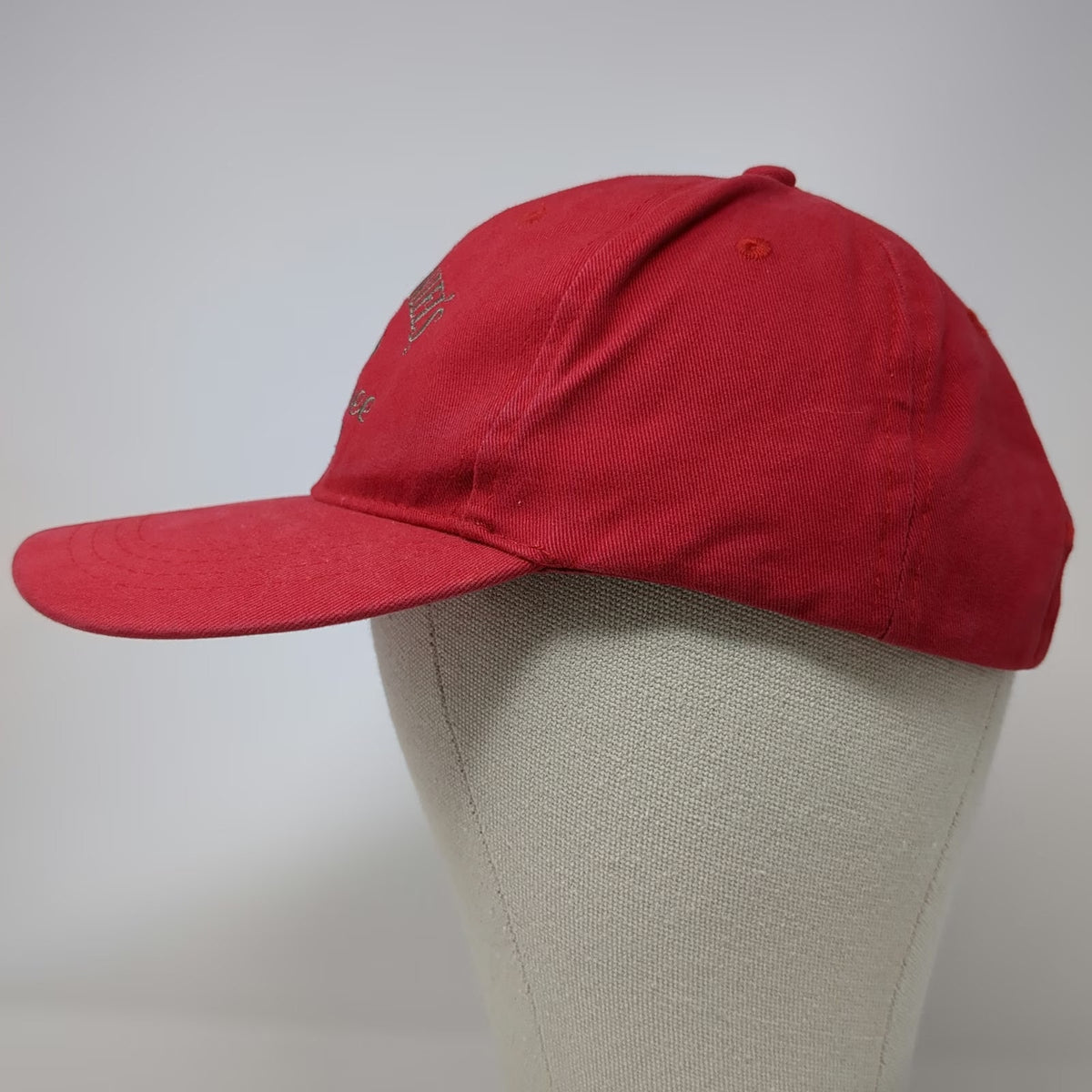 Jack Daniels Baseball Cap Red One Size Tennessee Fire Adjustable Slideback Hat