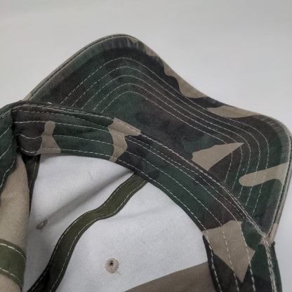 Unbranded Slideback Hat Fatigue Camo OSFM Adjustable 6 Panel Blank