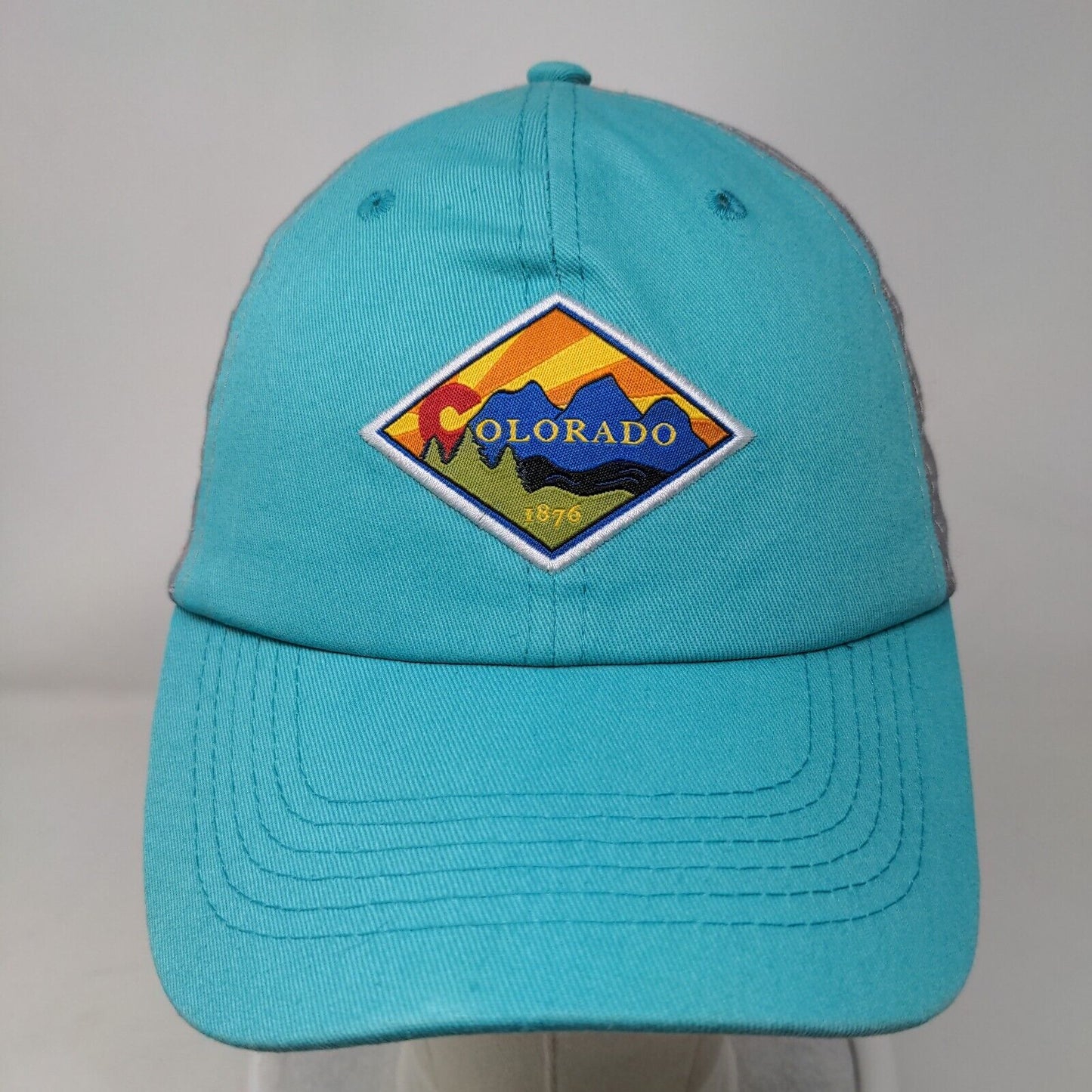 Colorado 1876 Slideback Hat Multicolor OSFM Embroidered 6 Panel Cotton Snow