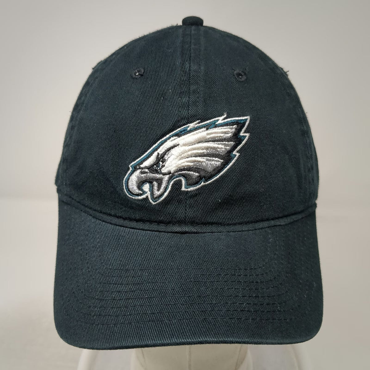 Philadelphia Eagles NFL Reebok Black One Size Slideback Green Underbrim Hat