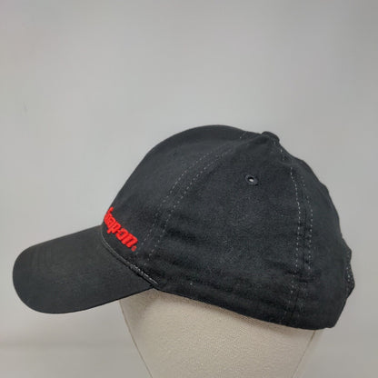 Snap-on Strapback Hat Black OS Adjustable Embroidered Wild Impact Marketing