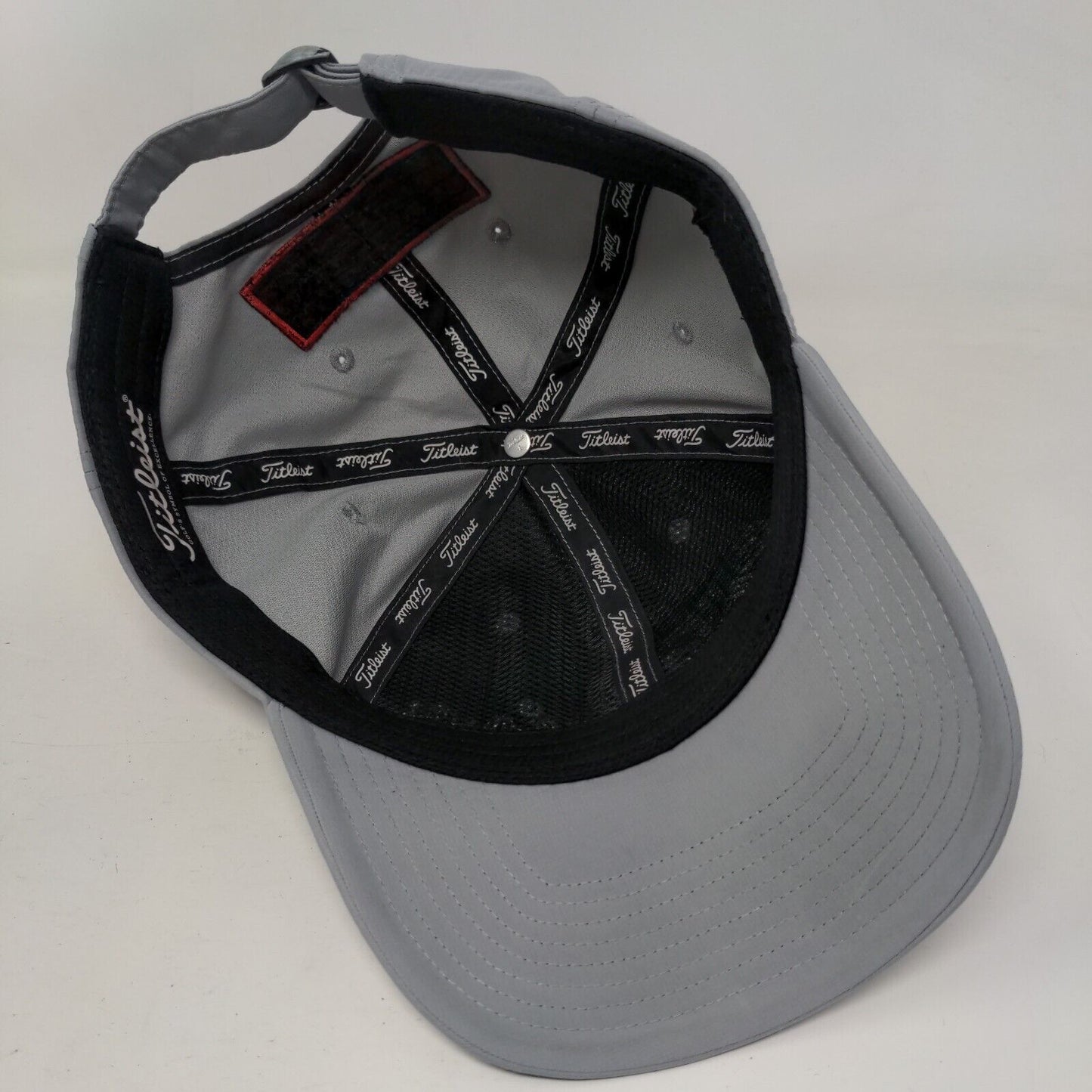 Titleist Slideback Hat Gray One Size Adjustable Embroidered Vent Holes