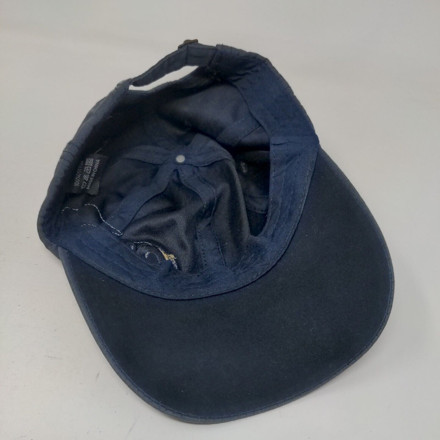 Classic Slideback Hat Blue One Size Embroidered Adjustable 6 Panel